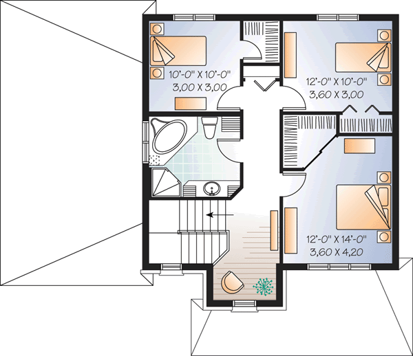 Upper/Second Floor Plan: 5-983