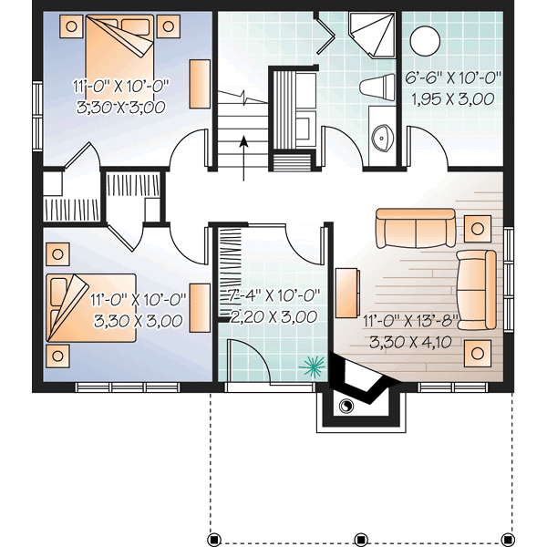 Lower Floor Plan: 5-989