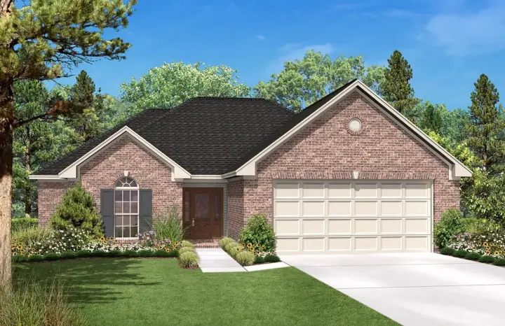 Traditional house plans 50-122 - front exterior, 1,600 sq ft, 3 bed, 2 bath house plans | Monster House Plans