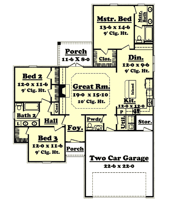 Main Floor Plan: 50-122