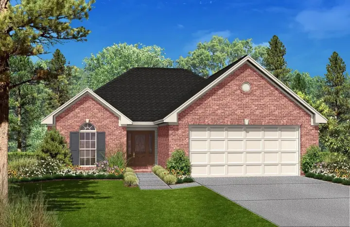 Traditional house plans 50-126 - front exterior, 1,700 sq ft, 3 bed, 2 bath house plans | Monster House Plans