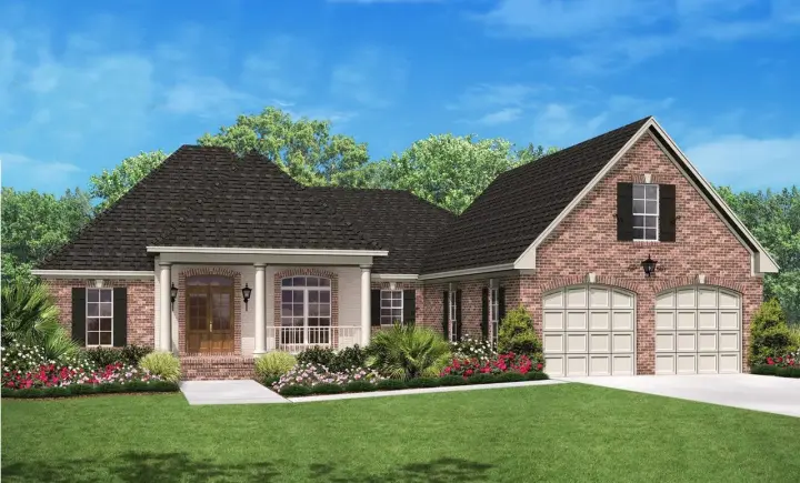 Southern house plans 50-131 - front exterior, 2,000 sq ft, 3 bed, 2 bath house plans | Monster House Plans
