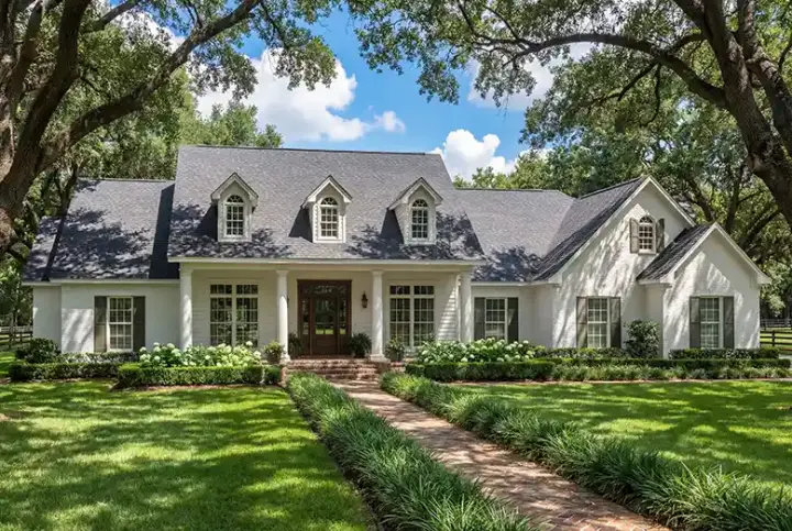 Southern house plans 50-137 - front exterior, 2,500 sq ft, 4 bed, 3 bath house plans | Monster House Plans