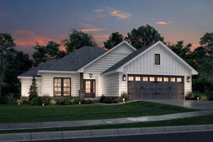 Traditional house plans 50-150 - front exterior, 1,381 sq ft, 3 bed, 2 bath house plans | Monster House Plans