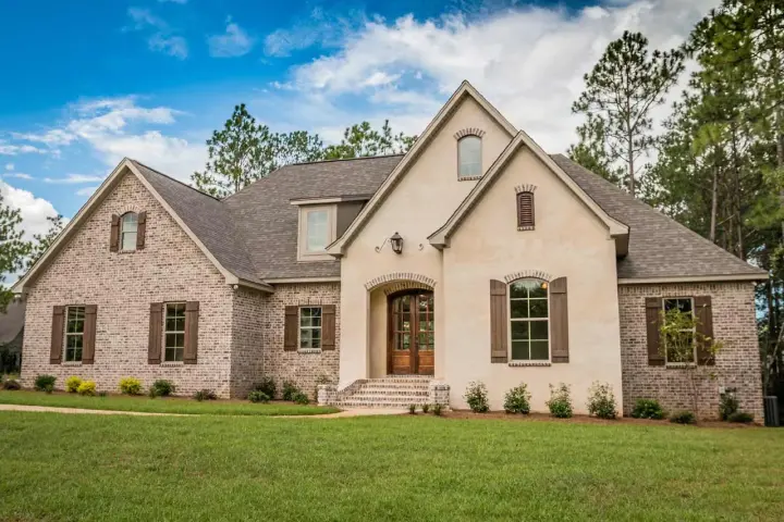 French Country house plans 50-205 - front exterior, 2,399 sq ft, 4 bed, 3 bath house plans | Monster House Plans