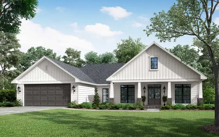 Craftsman house plans 50-279 - front exterior, 1,834 sq ft, 3 bed, 2 bath house plans | Monster House Plans