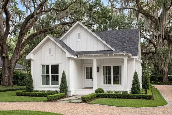 Traditional house plans 50-287 - front exterior, 1,300 sq ft, 3 bed, 2 bath house plans | Monster House Plans