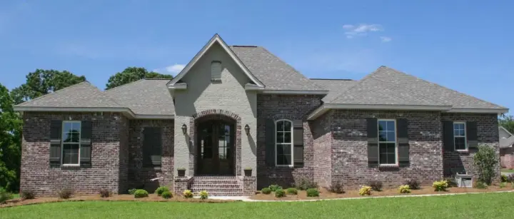 European house plans 50-304 - front exterior, 1,675 sq ft, 3 bed, 2 bath house plans | Monster House Plans