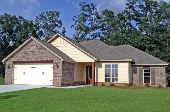 Traditional house plans 50-308 - front exterior, 1,736 sq ft, 4 bed, 2 bath house plans | Monster House Plans