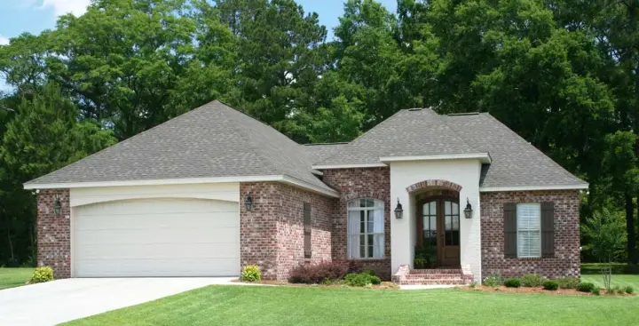 European house plans 50-314 - front exterior, 1,764 sq ft, 3 bed, 2 bath house plans | Monster House Plans