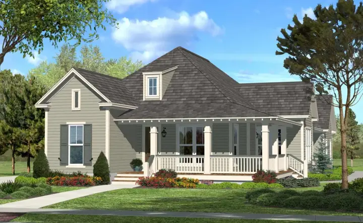Country house plans 50-330 - front exterior, 1,900 sq ft, 3 bed, 2 bath house plans | Monster House Plans