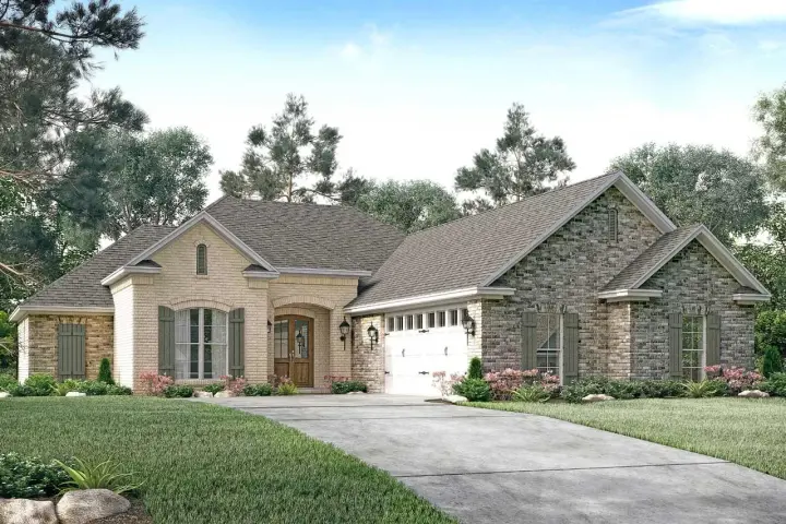 Traditional house plans 50-331 - front exterior, 1,934 sq ft, 3 bed, 2 bath house plans | Monster House Plans