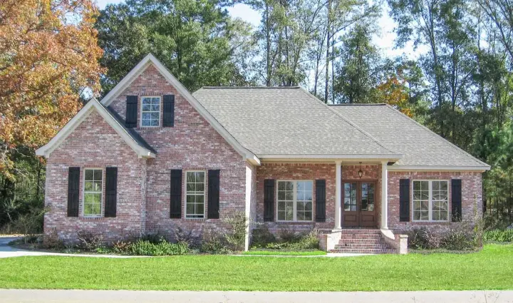 Traditional house plans 50-336 - front exterior, 2,000 sq ft, 3 bed, 2 bath house plans | Monster House Plans