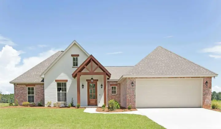 Traditional house plans 50-379 - front exterior, 1,875 sq ft, 4 bed, 2 bath house plans | Monster House Plans