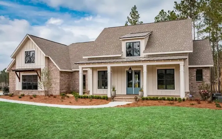 Modern Farmhouse house plans 50-385 - front exterior, 2,652 sq ft, 3 bed, 2 bath house plans | Monster House Plans