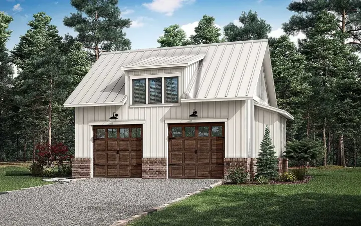 Modern Farmhouse house plans 50-457 - front exterior, 772 sq ft, 0 bed, 0 bath house plans | Monster House Plans