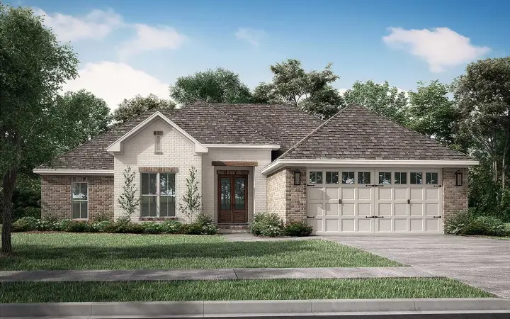 Country house plans 50-487 - front exterior, 1,999 sq ft, 4 bed, 2 bath house plans | Monster House Plans