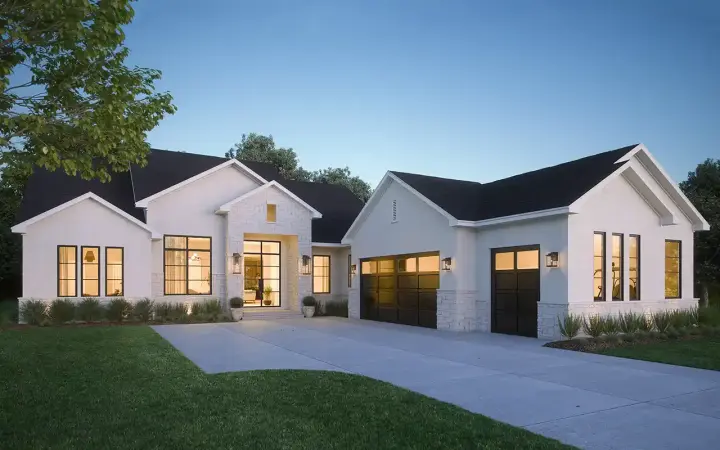 Traditional house plans 50-506 - front exterior, 2,726 sq ft, 3 bed, 3 bath house plans | Monster House Plans