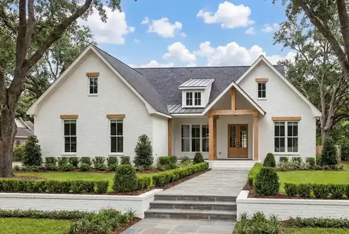 Traditional house plans 50-549 - front exterior, 1,690 sq ft, 3 bed, 2 bath house plans | Monster House Plans