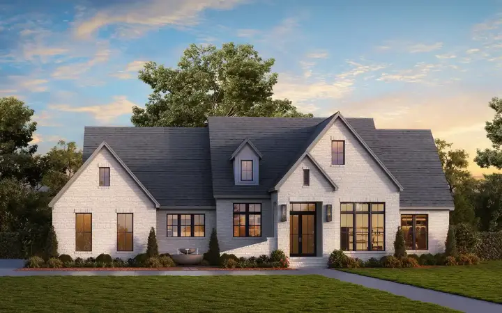 Transitional house plans 50-559 - front exterior, 2,576 sq ft, 3 bed, 3 bath house plans | Monster House Plans