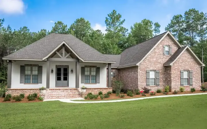 Southern house plans 50-571 - front exterior, 2,447 sq ft, 3 bed, 2 bath house plans | Monster House Plans