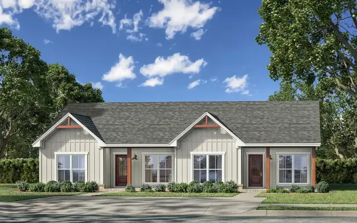 Country house plans 50-588 - front exterior, 2,000 sq ft, 4 bed, 4 bath house plans | Monster House Plans