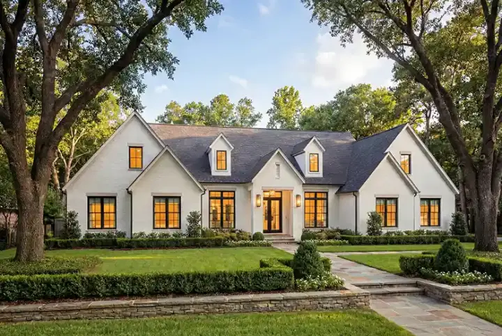 Modern Farmhouse house plans 50-589 - front exterior, 3,215 sq ft, 5 bed, 4 bath house plans | Monster House Plans