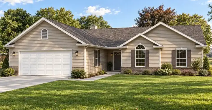 Traditional house plans 51-101 - front exterior, 1,560 sq ft, 3 bed, 2 bath house plans | Monster House Plans