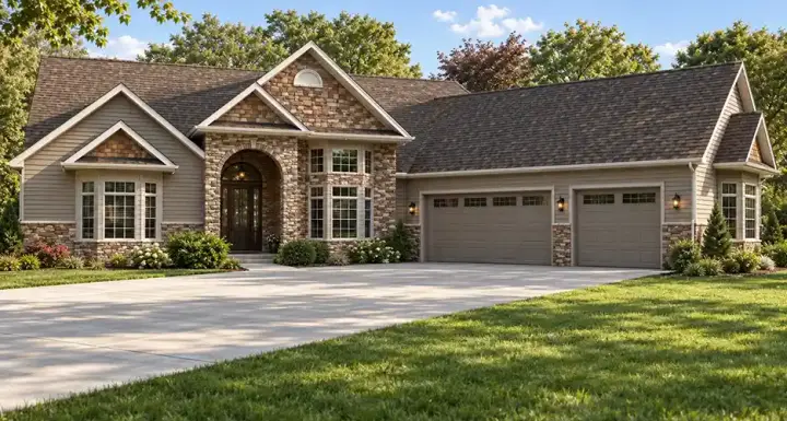 Traditional house plans 51-103 - front exterior, 2,564 sq ft, 2 bed, 2 bath house plans | Monster House Plans