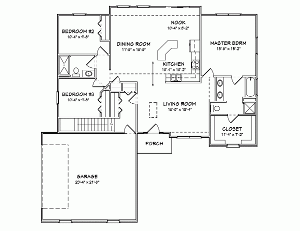 Main Floor Plan: 51-104