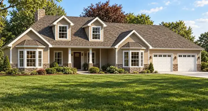 Traditional house plans 51-106 - front exterior, 1,528 sq ft, 3 bed, 2 bath house plans | Monster House Plans
