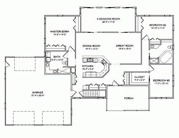 Main Floor Plan: 51-107