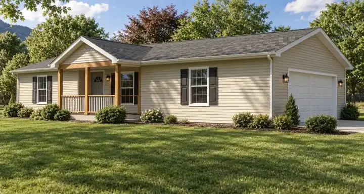 Traditional house plans 51-108 - front exterior, 936 sq ft, 3 bed, 1 bath house plans | Monster House Plans