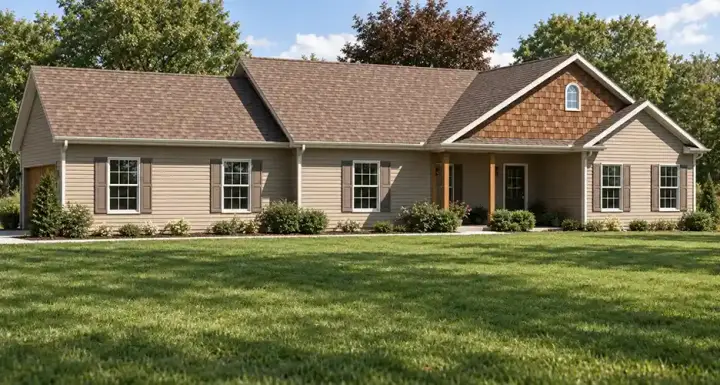 Traditional house plans 51-109 - front exterior, 1,664 sq ft, 2 bed, 2 bath house plans | Monster House Plans