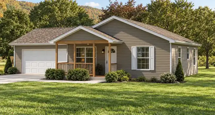 Traditional house plans 51-111 - front exterior, 884 sq ft, 2 bed, 1 bath house plans | Monster House Plans