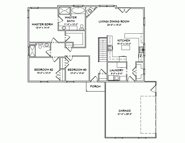 Main Floor Plan: 51-115