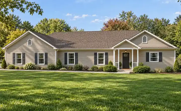 Traditional house plans 51-126 - front exterior, 1,880 sq ft, 3 bed, 2 bath house plans | Monster House Plans