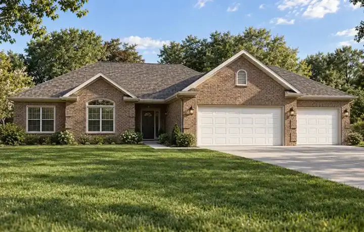 Traditional house plans 51-136 - front exterior, 1,540 sq ft, 3 bed, 2 bath house plans | Monster House Plans