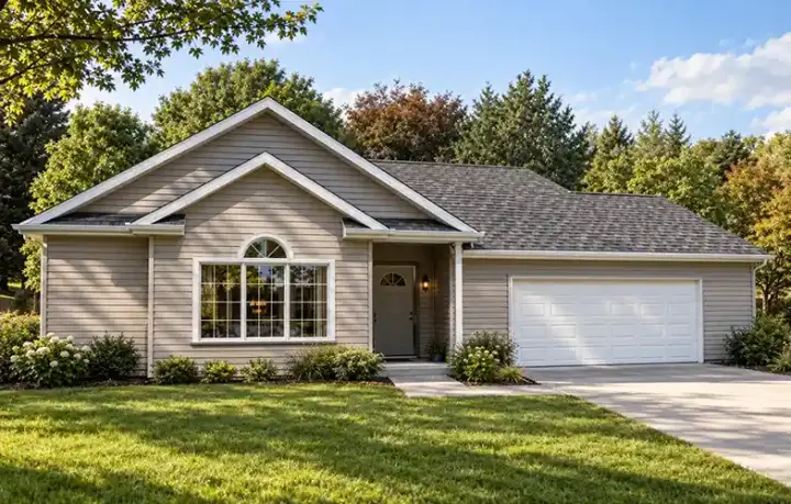 Traditional house plans 51-141 - front exterior, 1,414 sq ft, 3 bed, 2 bath house plans | Monster House Plans