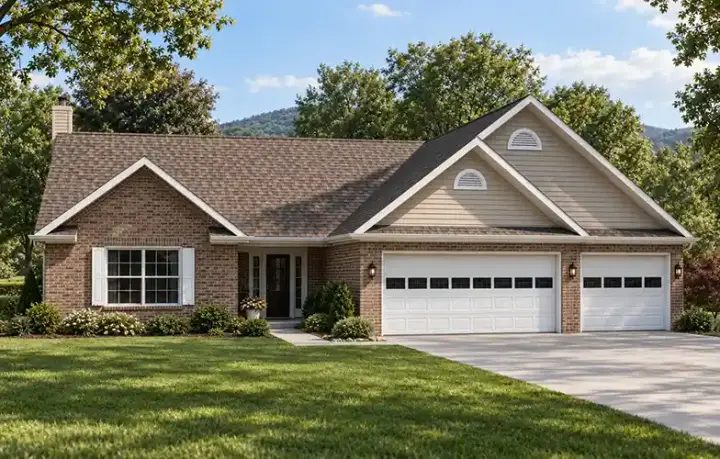 Traditional house plans 51-143 - front exterior, 1,912 sq ft, 3 bed, 2 bath house plans | Monster House Plans