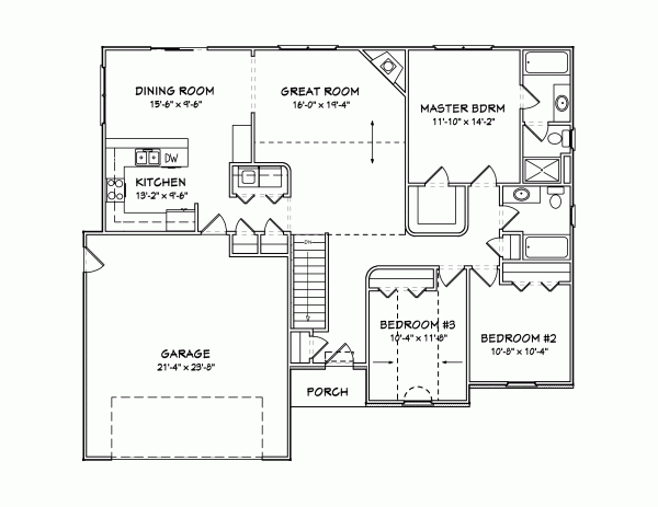 Main Floor Plan: 51-165