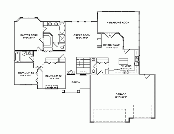 Main Floor Plan: 51-166
