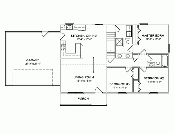 Main Floor Plan: 51-171