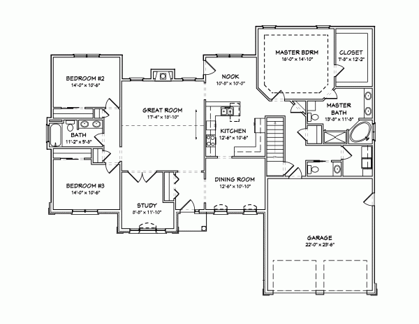 Main Floor Plan: 51-172