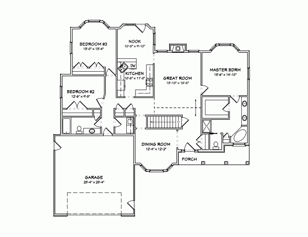Main Floor Plan: 51-175