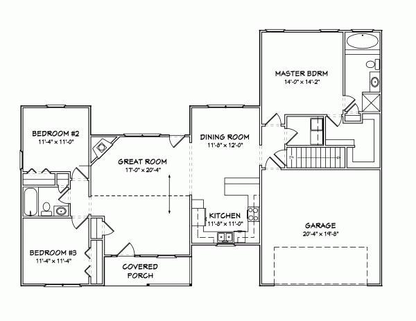 Main Floor Plan: 51-176