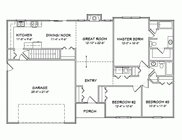 Main Floor Plan: 51-197