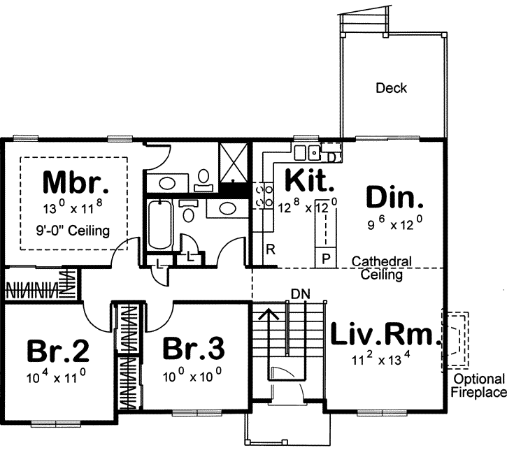 Main Floor Plan: 52-107