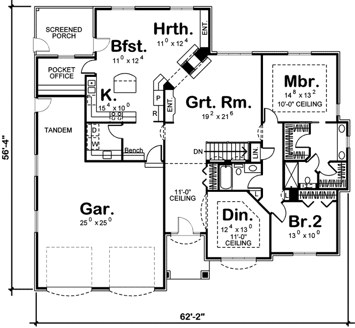 Main Floor Plan: 52-110