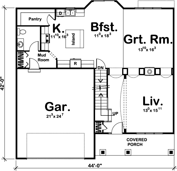 Main Floor Plan: 52-114